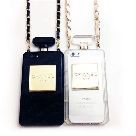 chanel parfum iphone 5 case|Chanel iPhone case with chain.